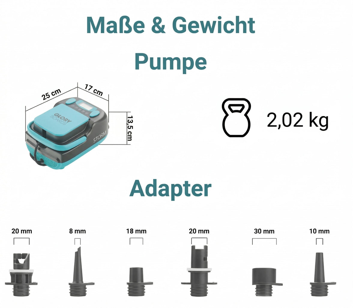 STORM Elektrische Luftpumpe mit Akku