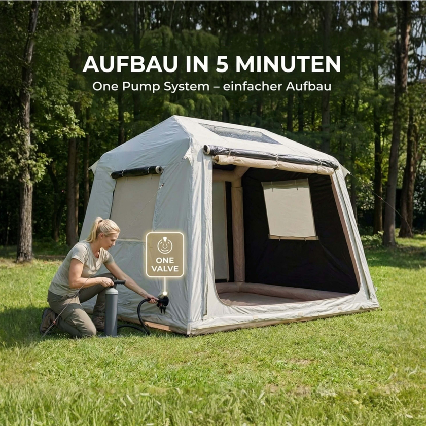 SNUG aufblasbares Zelt Set 2,5x2,1m