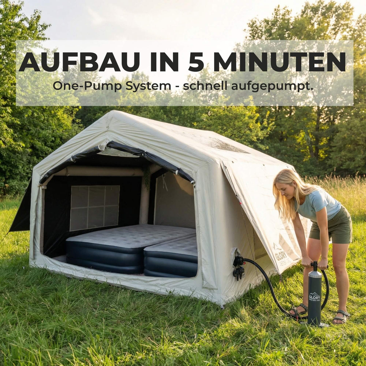 VIBE aufblasbares Zelt Set 3,3x3m