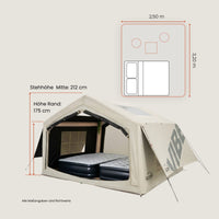 VIBE aufblasbares Zelt Set 2,5x3,2m